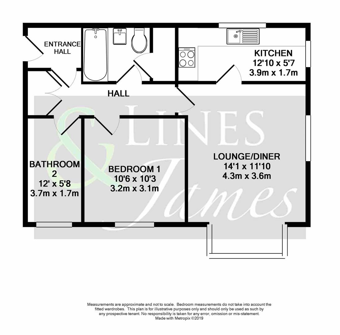 Floorplan for Tanyard Close, Horsham